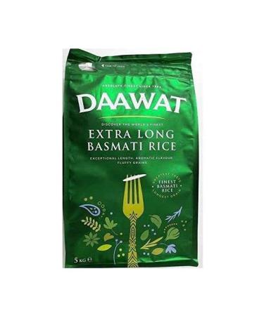 Daawat Extra Long Basmati Rice | Aromatic with Beautiful and Fluffy Grains | Great Flavour | 5KG