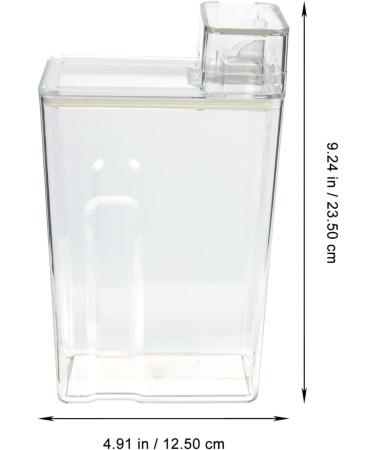 Cabilock 3pcs laundry storage box Travel Holder laundry storage canister laundry bottle dispenser lotion bottle glass containers Sub Bottle Organizer the pet food 23.5X12.5CMx3pcs Transparentx3pcs - Buy Online on SooperMarket.com