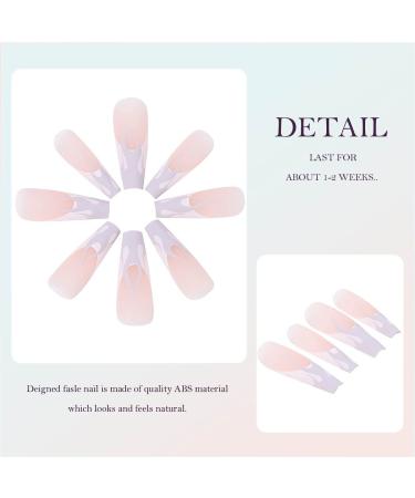 Vatocu Coffin Matte Press On Nails - 24 Long Fire Acrylic Nails for Women & Girls - Durable & Easy to Apply - Buy Online on SooperMarket.com