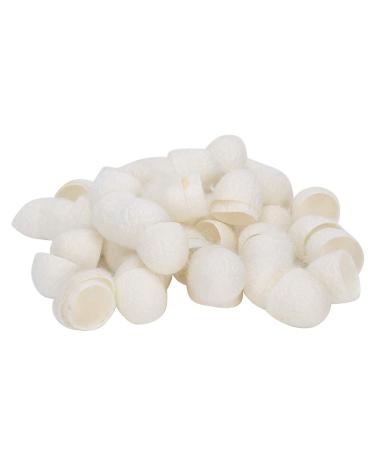 Silkworm 60pcs Silk Exfoliating Silkworm Balls for Face Care Blackhead Removal Face Skin Care Scrub Clean