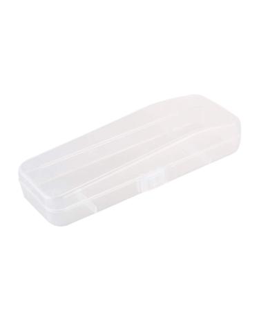 sunroot 1 Piece Double Storage Box Men Razor Shaver Accessories Transparent Holder Storage Art Fabric Case