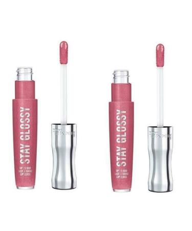 Rimmel Stay Glossy Lip Gloss Set - Stay My Rose 160 (Pack of 2) - Buy Online on SooperMarket.com