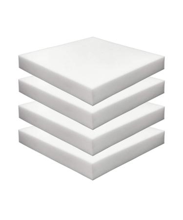 FOAMMA (4-Pack) 2" x 18" x 18" HD Upholstery Foam High Density Foam (Chair Cushion Square Foam for Dinning Chairs Wheelchair Seat Cushion Replacement)