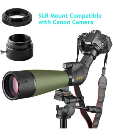 Gosky 20-60x80 Spotting Scope with Tripod & Carrying Bag - BAK4 Angled Scope for Target Shooting, Hunting, Bird Watching - Phone & SLR Mount Compatible with Canon - Buy Online on SooperMarket.com