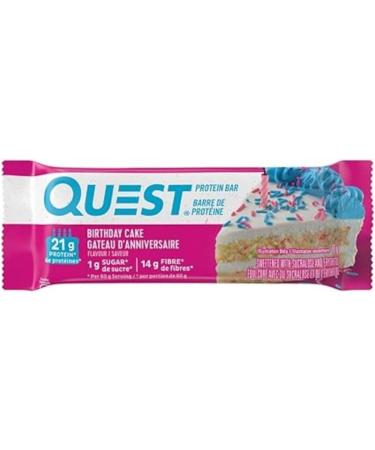 Buy Quest Bar Birthday Cake 12/Box - High Protein Snack 720g | Fast International Shipping - Buy Online on SooperMarket.com