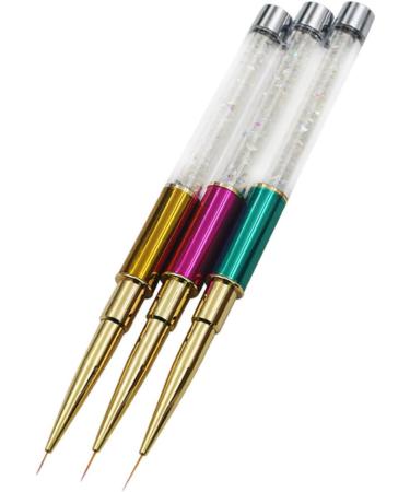 Mikinona Manicure Brush Manicure Tool Nail Polish Drawing Pen Nail Art Brush Nail Art Tips Builder Brush Manicure Dotting Pen Nail Crystal Pen Nail Art Pen Small Pen Draw Flowers Size 2 As Shown - Buy Online on SooperMarket.com