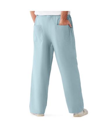 Medline 100% Cotton Unisex Reversible Hyperbaric Scrub Pants - Misty, 3XL Regular Inseam - Buy Online on SooperMarket.com
