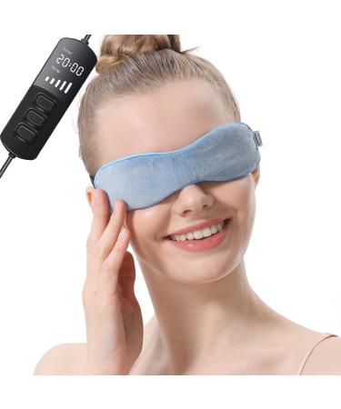 Aroma Season Heated Eye Mask Great for Blepharitis and Dry Eyes Treatment Relieve Dry Eye Syndrome MGD and Styes (Blue)