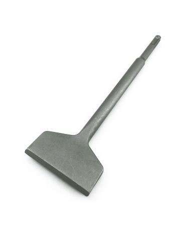 SPKLINE SDS-Plus 3 Inch Wide Cranked Angled Bent Tile & Thinset Scaling Chisel, SDS-Plus Shank Tile Removal Chisel Bit Thinset Scraper Wall and Floor Scraper (3" x 10")