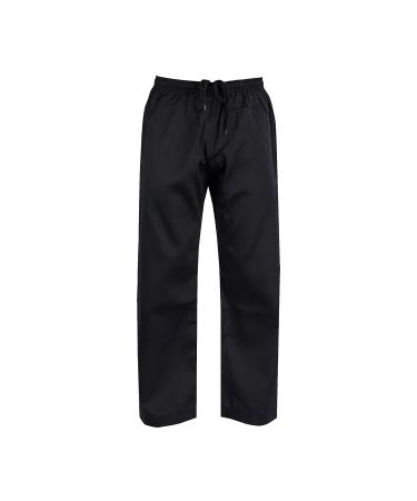 ChoCho Karate Gi Pants for Adult & Kids Martial Arts Pants Student Elastic Waist Karate Trousers Black 5
