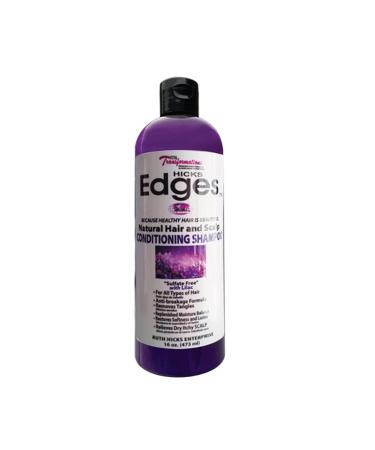 Hicks Edges Natural Hair and Scalp Conditioning Shampoo with Lilac - 16 oz