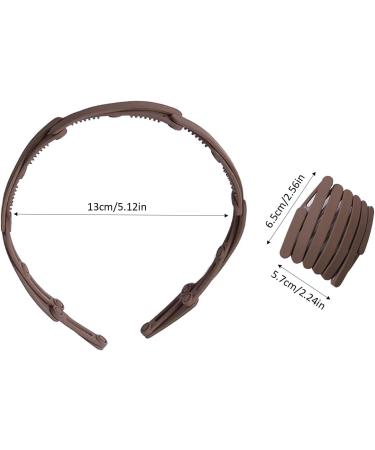 Foldable Hair Bands | Hair Bands | Compact Hair Bands Portable Stretchy Foldable Headband Foldable Travel Headband Hair Accessories Headband for Business Trips Daily Outing Light Coffee - Buy Online on SooperMarket.com
