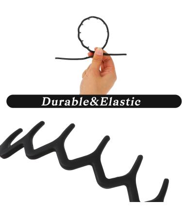 WLLHYF 3 Pieces Sharks Tooth Hair Comb Plastic Non Slip Headband Wavy Teeth Hair Hoop Fashion Effortless Hairband Hair Accessory for Women Girls Men Black - Buy Online on SooperMarket.com