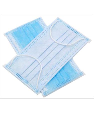 50-Piece Disposable Procedural Face Masks for Mouth and Nose Safety Protection - 3-Layer Filter Barrier - Manufactured and Sold by DecoPro - Buy Online on SooperMarket.com