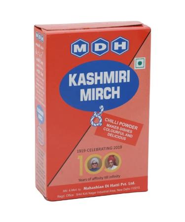 MDH Kashmiri Chilli Powder 100g (Pack of 1) Adds Taste And Flavour To Meal A Must have Indian Spice Powder In Kitchen - Simplifies And Speeds Up The Cooking Process Spice Powder Mix Kashmiri Chilli 100 g (Pack of 1)