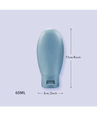 Travel Bottles for Toiletries - Colourful Waterproof PVC Cosmetic Bag & Leak-Proof Refillable Squeezeable Bottles - Buy Online on SooperMarket.com