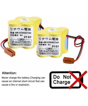 Buy 6-Pack 6V BR-2/3AGCT4A Replacement Battery 4400mAh for FANUC CNC System - Non-Rechargeable Fast International Shipping - Buy Online on SooperMarket.com