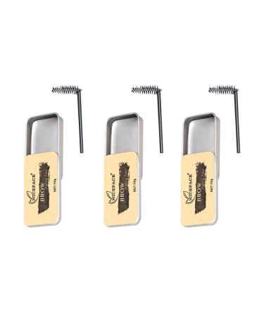 MUSISALY 3 Sets Eyebrow Soap Brow Shaping Soap 3d Brows Makeup Balm Woman Brow Soap Brow Wax Gel Texture