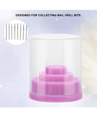 Good Insulation Nail Drill Container - Purple Nail Drill Case for Beauty Salons & Home Manicure - Buy Online on SooperMarket.com