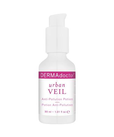 DERMAdoctor Urban Veil Dermatologist Formulated Antioxidant Pollution Prevention Vitamin C Face Serum Face Serum for Anti Aging Hydrating and Skin Barrier Repair - 1.01 fl oz