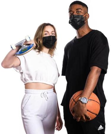 MEDI SANT 50+1 Black Disposable Surgical Masks - EN14683 Type I BFE 95% 3-Ply Protective Face Masks for International Shipping - Buy Online on SooperMarket.com