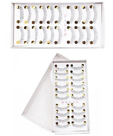 40 Pairs Taiwan Handmade False Eyelashes - Natural Look Transparent Stem 217 Classical Lashes | MZZH14001 - Buy Online on SooperMarket.com