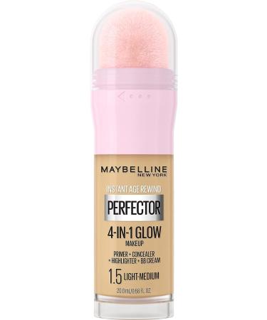 Maybelline New York Concealer Instant Age Rewind Sand 6 Milliliters (Packaging May Vary) & New York Instant Age Rewind - Face Makeup Instant Perfector 4-In-1 Glow Makeup Light-Medium 20 ml - Buy Online on SooperMarket.com