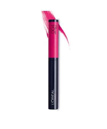 L'Or al Paris Infaillible Lippenstift X3 Matte 004 Oops I Pink It Again - Powder Lipstick with an ultra -soft applicator - color -intensive matt finish & 8h stop 1 Pack