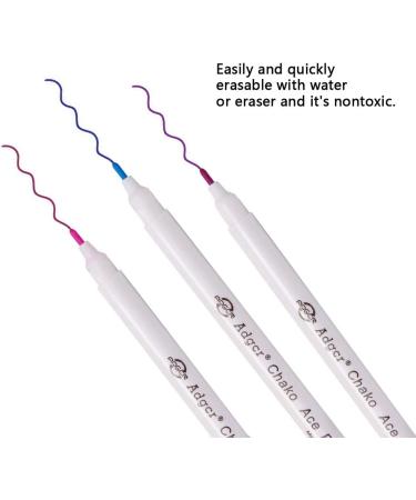 YsesoAi 15-Count Fabric Marker Pen Set for Sewing - 5 Color Disappearing Ink Tailor's Chalk Gel Pens - Sewing Tools Kit (3Pcs Each Color) - Buy Online on SooperMarket.com