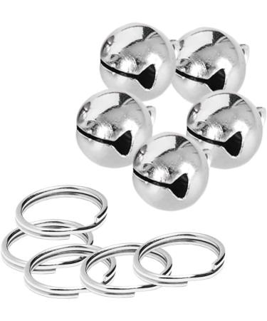 Partns Silver Dog Bells - 5 Pack Jingle Bells for Dog Collars & Decor | Durable Metal Key Rings - Buy Online on SooperMarket.com
