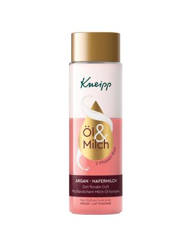 Kneipp 2-phase bath argan oat milk luxurious spoiling bath additive from a vegetable milk-oil complex valuable argan oil and oat milk mild cleaning and gentle care 250ml