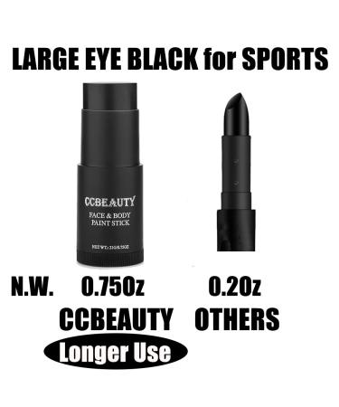 CCBeauty Eye Black Baseball Face Body Paint Stick - Non-Toxic Sports Makeup for Halloween Cosplay Parties (03# Black) - Buy Online on SooperMarket.com