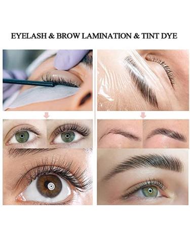 Reddhoon 4 in 1 Eyebrow and Eyelash Perm with Black Dye Kit - Long-lasting Results for 6-8 Weeks | Safe & Easy Brow Lamination, Tinting, and Lash Lift at Home Salon - Buy Online on SooperMarket.com
