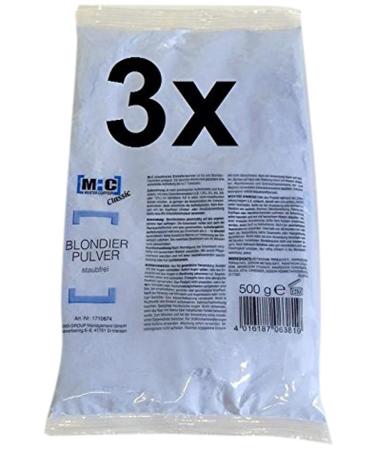 Set of 3: M:C Refill - dust-free bleaching powder 500 grams