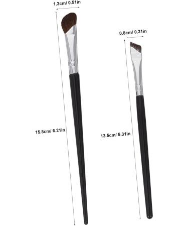 BELLIFFY 4 Pcs Angled Eyeliner Brush Eyeshadow Brush Angled Makeup Brush Small Concealer Brush Flat Concealer Brush Nose Contour Brush Brow Brush Under Eye Concealer Brush Cosmetic Brush - Buy Online on SooperMarket.com