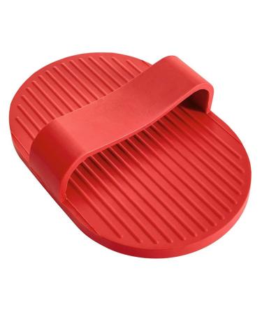Pet Shampoo Bath Brush Horse Wellness Massage Curry Comb Soothing Massage Rubber Comb for Horse Grooming Care