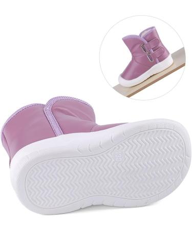 LACOFIA Toddler Winter Snow Boots - Anti-Slip, Waterproof & Warm - Size 5 UK Child - Purple - Buy Online on SooperMarket.com