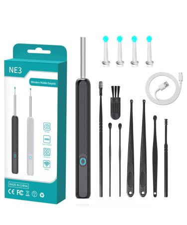 Ear Wax Removal Ear Cleaner with Camera 1296P Earwax Removal Kit with 8 Traditional Ear Wax Remover Tool Ear Wax Removal Kit with Lights Ear Wax Removal Tool for iPhone iPad & Android Phones