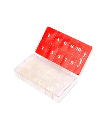 Emmi Nail 250 Tip Box - Clear Nail Tips for Natural Nail Extensions | International Shipping Available - Buy Online on SooperMarket.com