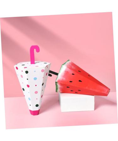 HOMSFOU 25 Pcs Candy Box Kawaii Desk Kids Gift Bags Kids Goodie Bags Floor Stickers for Office Gourds Dried for Crafts Containers for Kids Candy for Kids Sweets Watermelon Paper 14X8.3cm Assorted Color 1 - Buy Online on SooperMarket.com