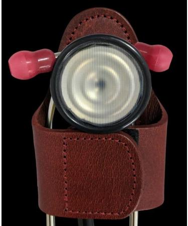 Buy The HipClip Handmade Brown Leather Stethoscope Holder | Full Grain Durable & Stylish - Buy Online on SooperMarket.com