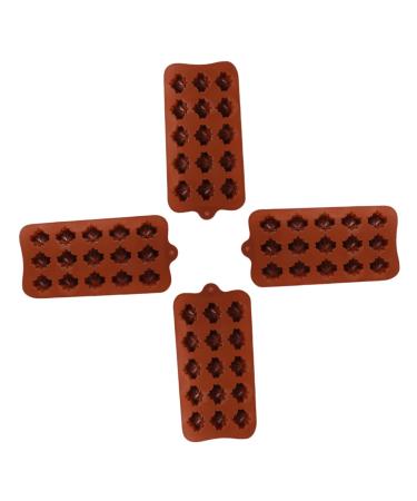 MAGICLULU 4pcs Chocolate Mold Silicone Molds Chocolates Baking Mold Silicone Cookie Molds Baking Cake Molds Chocolate DIY Molds Silicone Cake Molds DIY Cake Molds Biscuit Dessert Silica Gel