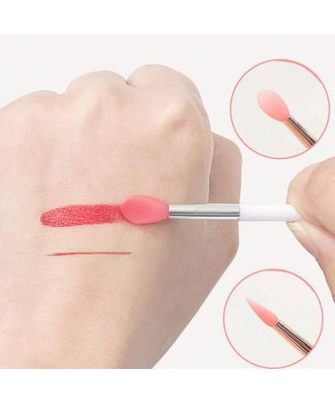 Silicone Lip Brushes Mini Lip Scrub Exfoliating Brush Reusable Lip Balm Applicators 6pcs for Lip Care Lip Gloss Lip Masks Eyeshadow - Buy Online on SooperMarket.com
