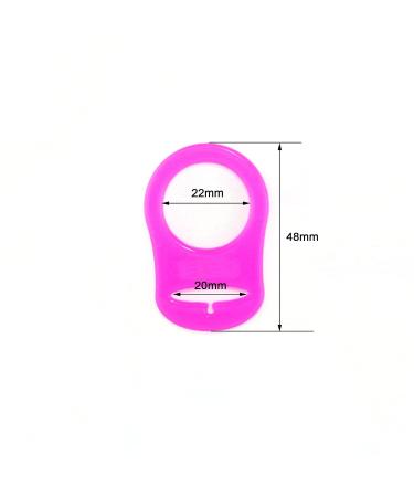Silicone Adapter Rings Holder for MAM Nuk Baby Pacifier - BPA Free - Pack of 10 - Mix Colors - Buy Online on SooperMarket.com