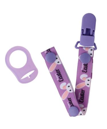 TIAN-K Pink Pacifier Chain with Clip Holder for MAM Rings | Baby Nipple Leash | International Shipping Available - Buy Online on SooperMarket.com