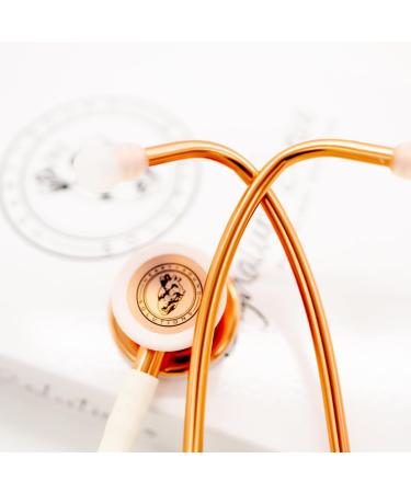 Premium Dual-Head Stethoscope for Nurses & Doctors | Gold Rose Gold Adult-Pediatric | Essential Nurse Accessories | Latex-Free Tubing - Buy Online on SooperMarket.com