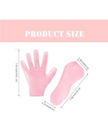 Silicone Socks & Gloves - 2 Pairs for Spa Pedicure | Moisturizing Foot Care for Dry Cracked Feet - Buy Online on SooperMarket.com