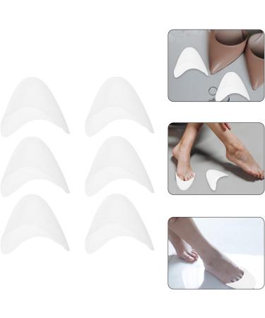 Healifty 6 Pairs Silicone Gel Pointe Shoe Cushion Protectors - Women's Foot Pads for Ballet Dance Shoes - Includes Whitex2pcs - 10.5X9.5X1.5CMx2pcs - Buy Online on SooperMarket.com