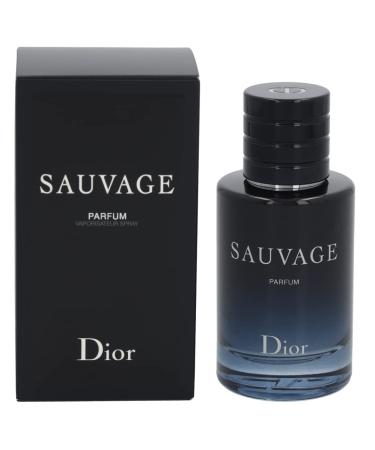 Dior Sauvage Parfum Spray for Men 2.0 Ounces clear Aromatic Fougere 2 Ounce (Pack of 1)
