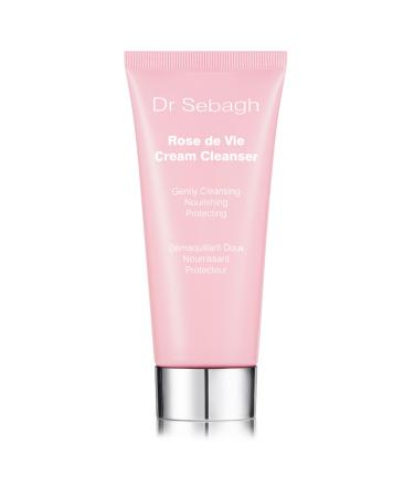 Dr Sebagh Cream Cleanser ALL SKIN TYPES - Hydrating Facial Cleanser - Cream Cleanser Face Wash - Deep Pore Cleanser - Hydrating Face Wash to Remove Make-Up - Rose-Scented Cleanser (3.4 fl.oz.)
